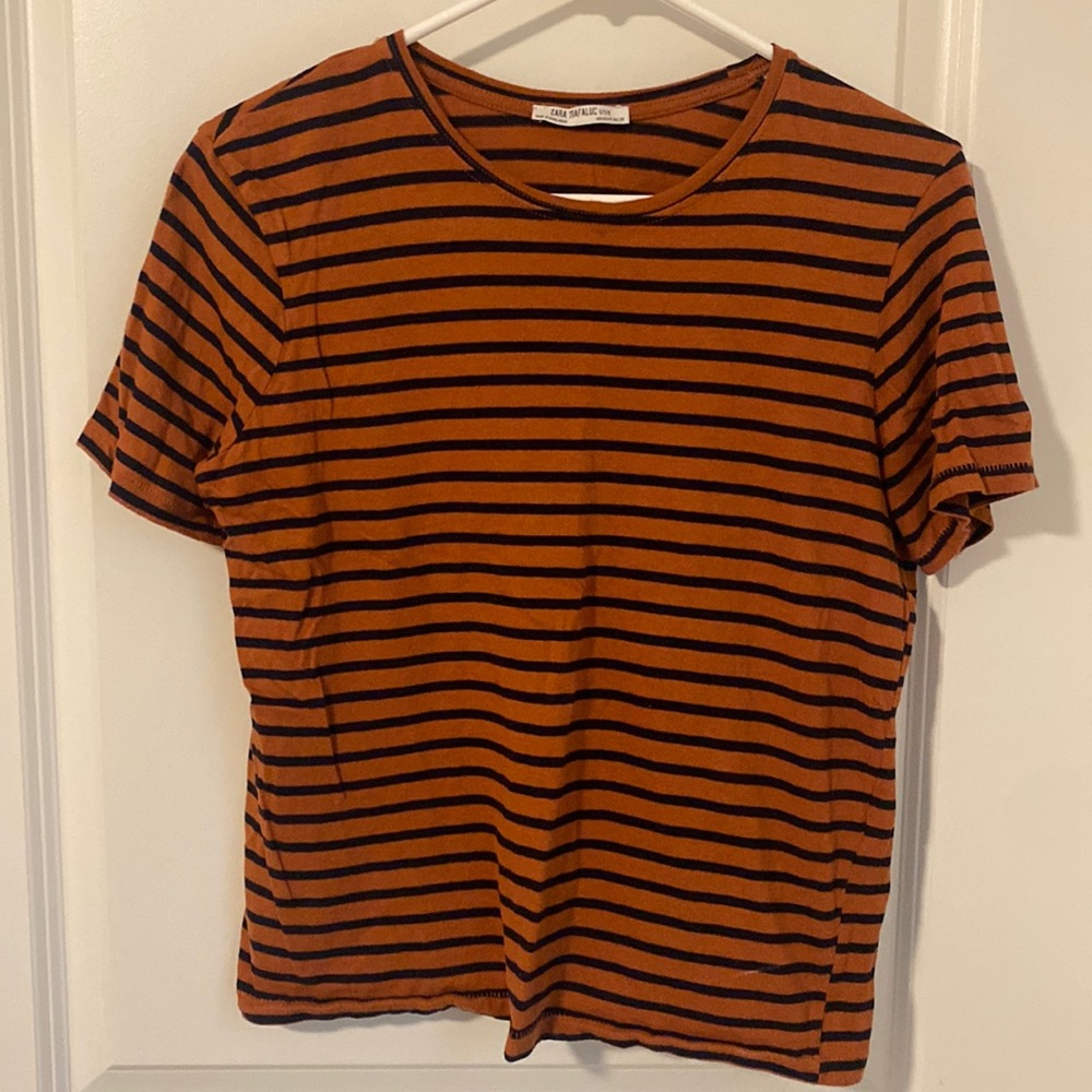 Women’s short sleeve striped shirt
